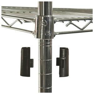 Alera ALESW504824SR Kit de estanterías de alambre ajustables de cuatro niveles, 48 pulgadas. X 24 pulgadas X 72 Pulgadas Plata Industrial Certificada por NSF - Product Image 5