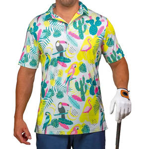 Camisetas POLO masculinas con estampado de pájaros, camisetas de golf suaves para hombres personalizadas con su propio diseño, polos - Product Image 1