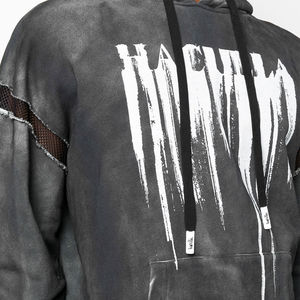 Super qualité en gros hommes Vintage sweats à capuche lavage à l'acide impression sur coton lourd thermique surdimensionné hommes acide était sweats à capuche - Product Image 6