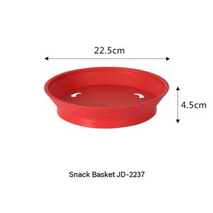Plateau de service ovale en plastique SB01 pour frites, poulet frit, snacks et chips, idéal pour la maison, les bars et les KTV - Product Image 2