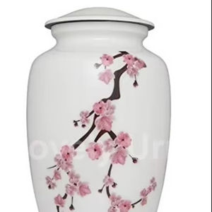 Urnas de cremación de hojas de flores de aluminio para cenizas humanas - Product Image 1