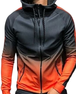 Veste légère d'hiver pour homme à col montant avec logo personnalisable sur le devant, en tissu 100% coton respirant - Product Image 2