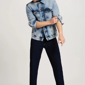 Chaqueta Vaquera Premium de Alta Calidad para Hombre, Estilo Vintage Desgastado, Corte Ajustado, Ropa Urbana y Cortavientos para Invierno - Product Image 2