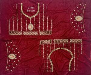 Lehenga Choli Con Dupatta Con Dori Y Parche De Trabajo - Product Image 6