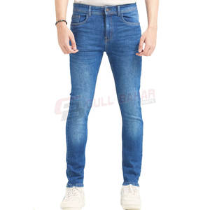 กางเกงยีนส์ผู้ชายทรงสลิมฟิตปกติมีกระเป๋าและกางเกงยีนส์ทรงสลิมฟิตสำหรับผู้ชายซักได้ - Product Image 1