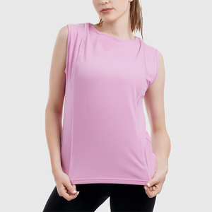 High Quality Neck Slim Fit Gym Tank <b>Top</b> Custom <b>Women</b> Fitness Yoga Sportswear Running Sleeveless <b>Vest</b> <b>Top</b> - Product Image 3