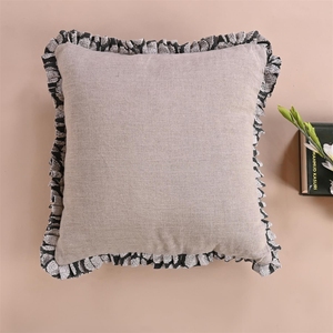 Fundas de cojín de algodón bellamente bordadas de 45x45 cm de lujo decorativas sostenibles sin azo a los mejores precios al por mayor - Product Image 3