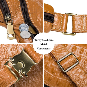 New Fashion Men's Genuine Leather <b>Pouch</b> Bag Chest Pack Leather Waist Pack Male Money Bag <b>Belt</b> Waist Bag - Product Image 2