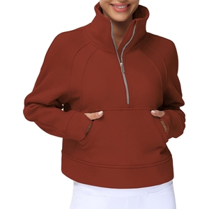 Vente en gros de sweats à capuche pour femmes à l'extérieur, nouveau design, sweats à capuche pour femmes, vêtements de mode, sweat à capuche pour femmes, sweat à demi-fermeture éclair - Product Image 1