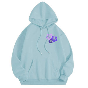 Sudadera con capucha bordada de algodón personalizada al por mayor para la venta ropa de calle Sudadera con capucha bordada de peso pesado Logotipo de impresión para hombres - Product Image 6