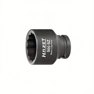 Hazet 1/2'' <b>12</b>-<b>Point</b> Square <b>Socket</b> with Traction Profile and Borehole - Product Image 2