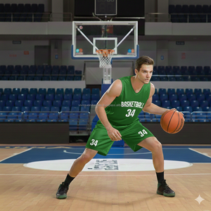 Vente en gros de maillots de basket-ball unisexes de haute qualité, personnalisables en couleurs, avec nom d'équipe brodé, 100% polyester, sans manches, coupe athlétique - Product Image 2