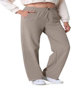 Pantalon pour femme, poids lourd, cordon de serrage, taille élastique, coupe classique, couleur personnalisée - Product Image 5