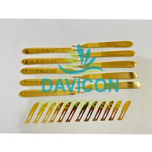 Davincon高品质手术刀手柄3号手术刀刀片尺寸10黄金版套装 | 植皮刀