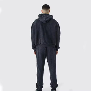 ชุดวอร์มไซส์ใหญ่พิเศษสำหรับผู้ชายชุดเล่นกีฬาซักด้วยกรดสำหรับฤดูหนาว - Product Image 5