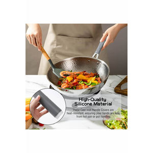 Heat Insulated Pot and <b>Pan</b> <b>Handle</b> Grip Holder Easy Install 1 Piece Cookware Part - Product Image 4