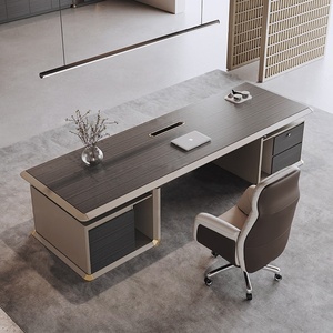 L-Shaped Modern Modular Executive <b>Desk</b> Durable Engineering Wood Smart Ergonomic <b>Extendable</b> Management Table Aluminium - Product Image 4