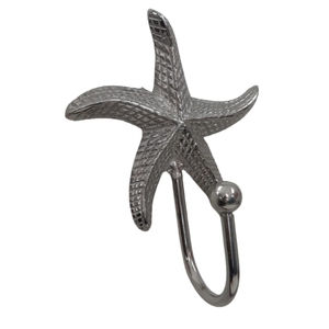 Casted Star Fish Hook Single Piece Easy Mounted Wall Hooks & Holder Decorative New Nautical Style Hook for <b>Cloth</b> & Towel Holder - Product Image 1