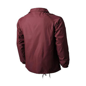 Chaqueta informal de gran tamaño para otoño OEM, chaquetas de entrenador de hombre de talla grande con botones de una sola fila - Product Image 2