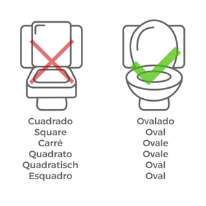 Prêt pour l'exportation Élévateur de toilette en PVC de qualité supérieure avec accoudoirs 10 cm - Product Image 5