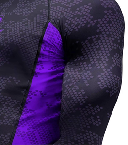 Wholesale Blank OEM <b>Printed</b> Compression Short Long Sleeve MMA Jiu Jitsu Custom Logo Rash Guards Bjj Rash Guard - Product Image 3