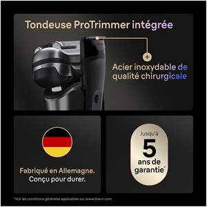 Afeitadora Eléctrica Impermeable de Cinco Cuchillas, Recortadora Rotatoria Ultrafina, IPX7, Estuche de Afeitado, Estación de Limpieza, Producto de Repuesto - Product Image 4