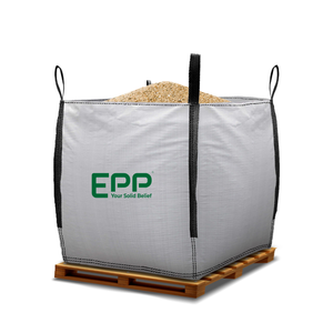 Sac en toile de conteneur de nouvelle conception, 1 mètre cube, maille laminée, sacs tissés, 90x90x120 cm, protection UV, respirant, fond plat, sac en PP - Product Image 1