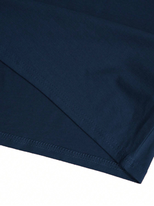 Camiseta de Manga Larga para Hombre, 100% Algodón, Corte Regular, Lisa, Estilo Urbano, Ecológica y Transpirable - Product Image 4