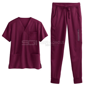 Uniforme de travail pour hommes sur mesure, ensembles d'uniformes, col montant, manches courtes, respirant, anti-froissement, confortable, uniforme de travail pour hommes - Product Image 2