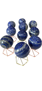 Esfera/Bola de Lapislázuli para Sanación Reiki, Limpieza de Aura y Rejilla, Corrección de Vastu y Piedra de Sanación de Cristales - Product Image 4