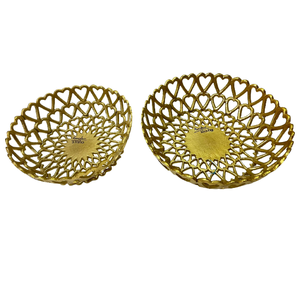 High Quality Metal Fruit <b>Serving</b> <b>Bowl</b> Unique Style Handmade Decorative Metal <b>Bowl</b> With Golden Finishing Irregular Shape - Product Image 3