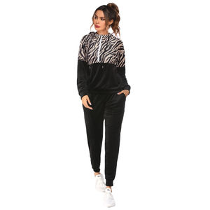 Chándal de mujer 100% algodón polar estampado personalizado chándal estilo cremallera última moda Chándal de alta calidad - Product Image 4