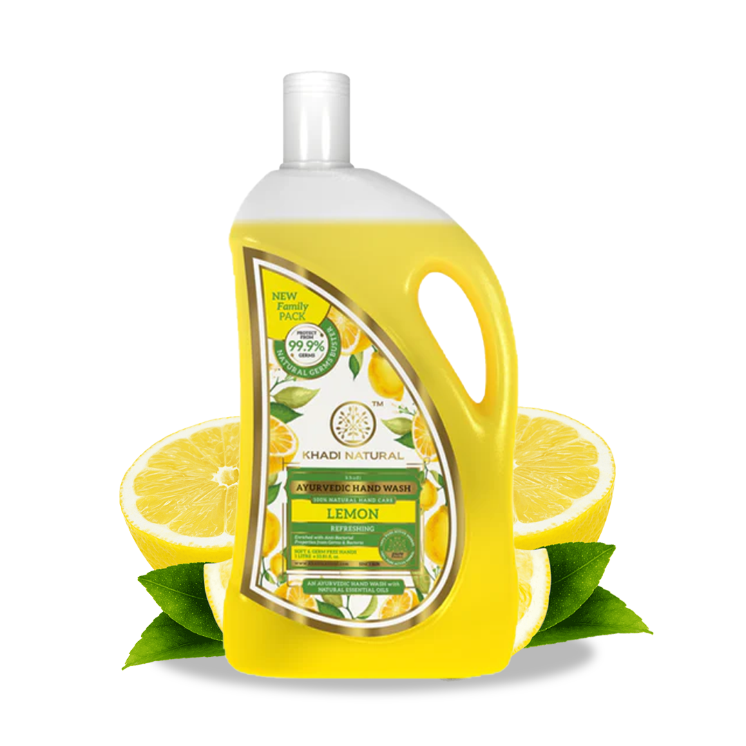 Khadi натуральный освежающий лимон Ручная стирка-1 Ltr
