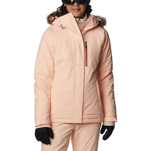 Veste de ski d'hiver à fermeture éclair imperméable et coupe-vent pour femmes au design personnalisé - Product Image 1