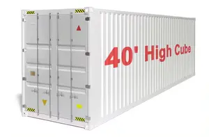 Wadah pengiriman sisi terbuka kubus tinggi 20 40 kaki 40HQ layanan logistik dari Jerman Amerika Serikat