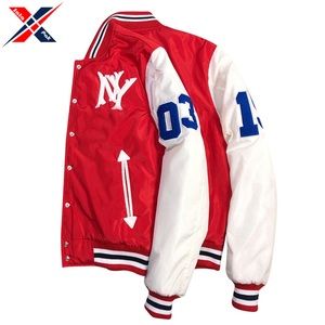 Nouveau style de veste universitaire à col montant pour hommes respirant séchage rapide patchwork gaufré en coton de soie pour l'hiver - Product Image 3