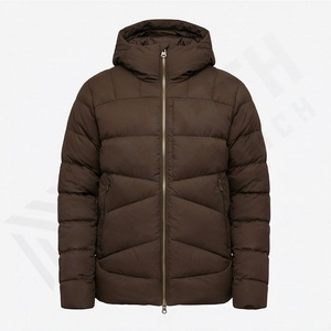 Veste matelassée pour homme, chaude, légère, coupe-vent, à capuche, doudoune, parka d'hiver, vêtement d'extérieur thermique isolé - Product Image 1