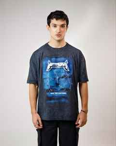 Camiseta de alta calidad para hombre Camisetas de serigrafía para hombre con diseño deportivo de hip-hop informal de gran tamaño 100% algodón - Product Image 6