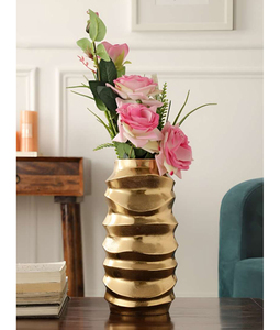 Vases à fleurs durables en métal fabriqués à la main en finition artistique Idéal pour la décoration de la maison Tables de mariage Bureaux Vases - Product Image 4