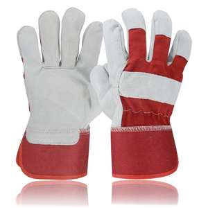 Sunland, venta al por mayor, guantes de seguridad de invierno, guantes de soldadura de cuero dividido de vaca de algodón con función protectora para uso industrial - Product Image 1