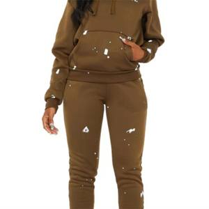 100% algodón de alta calidad ropa de calle superventas chándales de invierno para mujer Slim Fit tamaño personalizado nueva llegada conjunto de chándal - Product Image 6