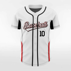 Haute qualité hommes Baseball maillot imprimé Logo personnalisé impression respirant léger séchage rapide col en v vêtements de sport 100% - Product Image 1