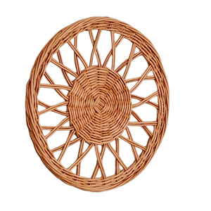 ตะกร้าหวายแขวนผนังทำด้วยมือทำจากไม้ไผ่สานลวดลายทันสมัยสำหรับบ้านผลิตในโรงงานเวียดนาม - Product Image 4