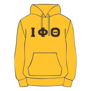 Iota phi theta เสื้อฮู้ดสวมหัวสีทองผ้าฝ้ายพรีเมี่ยมเครื่องแต่งกายพี่น้องชาวกรีกที่กำหนดเองปักศักดิ์สิทธิ์เก้า hbcu ชีวิตชาวกรีก - Product Image 2