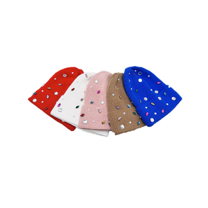 Couleurs unies Pure laine chapeaux hommes chaud laine chapeau automne hiver casquette adultes bonnet nouveau tricoté bonnets luxe - Product Image 3