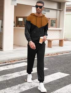 SUDADERO de algodón 100%, conjunto ligero con capucha, cierre de cordón, invierno, ecológico, lavado a la piedra, estampado de diamantes de imitación adornados - Product Image 3