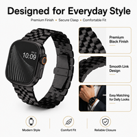 Bracelet de montre en titane de grade 2, maillons métalliques à 5 billes, 20 mm 22 mm avec boucle déployante, fabricant OEM personnalisé