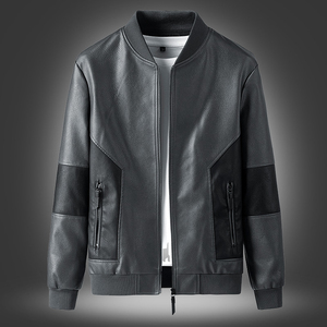 Chaqueta de Cuero Genuino Negra para Hombre de Alta Calidad, Estilo Industrial, Chaqueta de Cuero para Hombre, Talla Personalizada, Ropa Casual, Chaquetas para Hombre - Product Image 4
