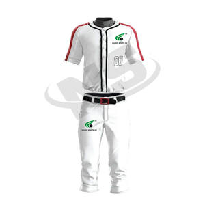 Conception personnalisée uniforme de baseball 100% polyester séchage rapide Softball Jersey avec nom de l'équipe et le numéro pour les adultes vêtements professionnels - Product Image 1