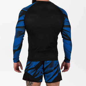 Vente en gros de shorts de surf en spandex personnalisés par sublimation, concevez votre propre rashguard à manches longues de compression pour MMA et BJJ - Product Image 4